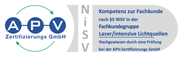 APV-Zertifizierung NiSV Fachgruppe Laser und intensive Lichtquellen